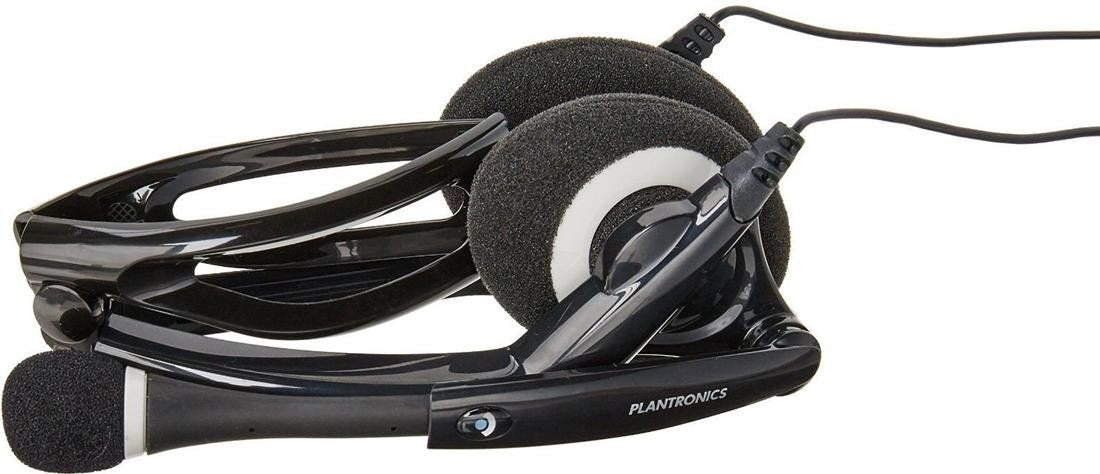 Plantronics DSP400 Foldable Multimedia Headset, Black