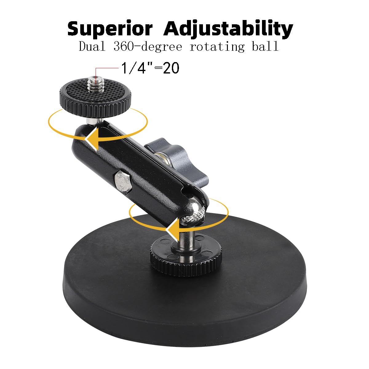 Leenconghui Magnetic Camera Mount with Magic Arm Compatible with DJI Osmo Pocket 3,Insta360 One X4 X3 X2 Go3, Heavy-Duty Magnet Base Stand