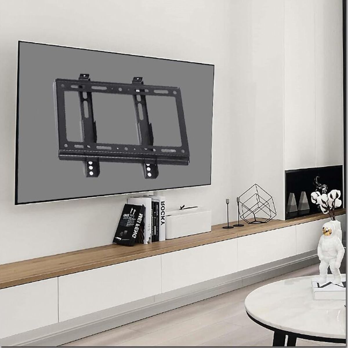 Wall Mount TV Monitor Bracket with Tilts and Extends for Most 14-42 Inch LED LCD OLED Screens,75 100 200 VESA Compatible,Max 40lb Capacity (14"-42")