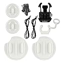 HSU Surf Mounts and Accessories for Ski, Snorkeling, Surfing, Wakeboarding Fitting GoPro Hero 13,12,11,10,9,8,7,6,5 Black, Silver, AKASO Campark,