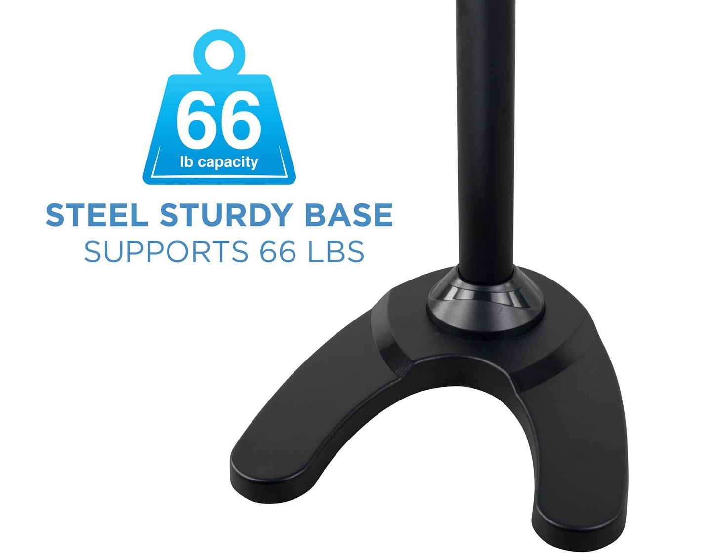 Mount-It! Triple Monitor Stand for 3 Screens up to 24", Height Adjustable Desk Mount with Free Standing or Grommet Base, 22 lbs per Arm, VESA 75x75