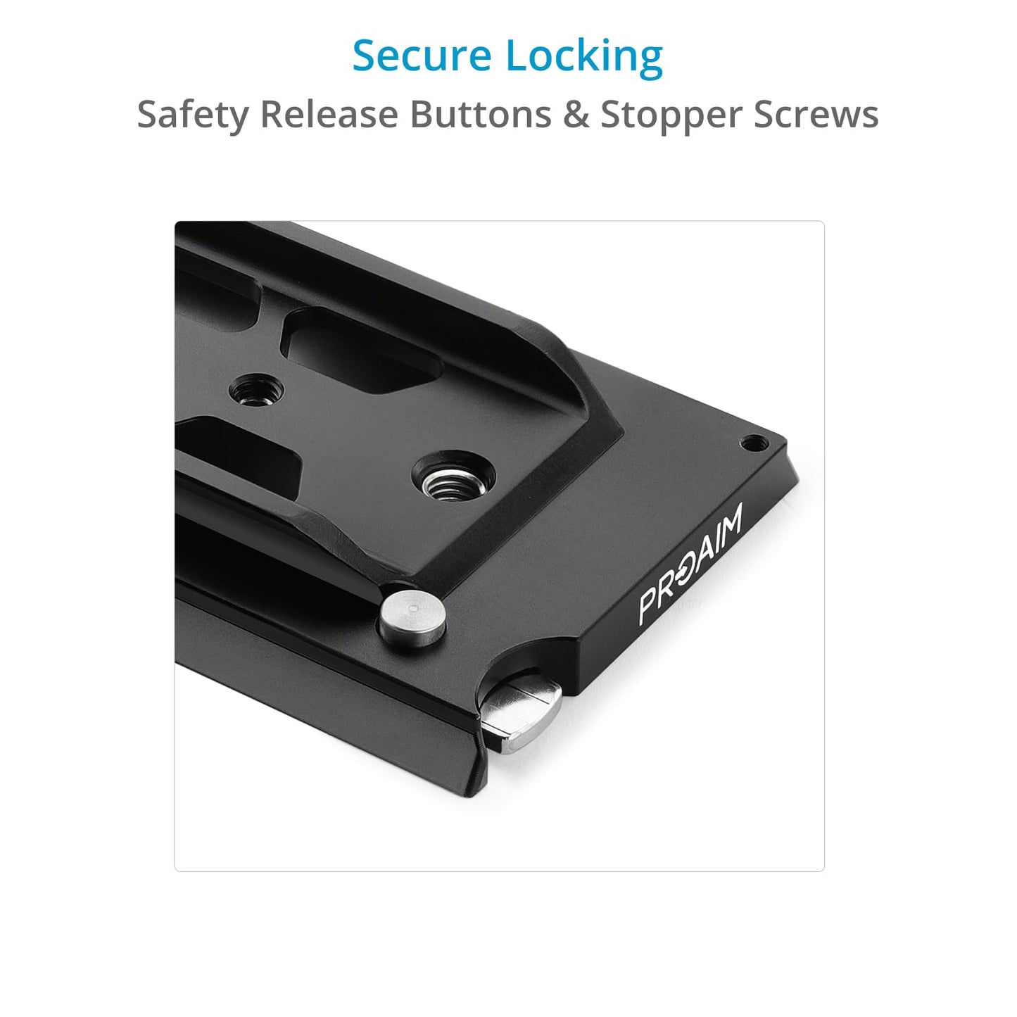 PROAIM 12" Dovetail Tripod Plate V1 Compatible with ARRI Standard Quick-Release Baseplates. Heavy-Duty Support for Professional Camera Setups.