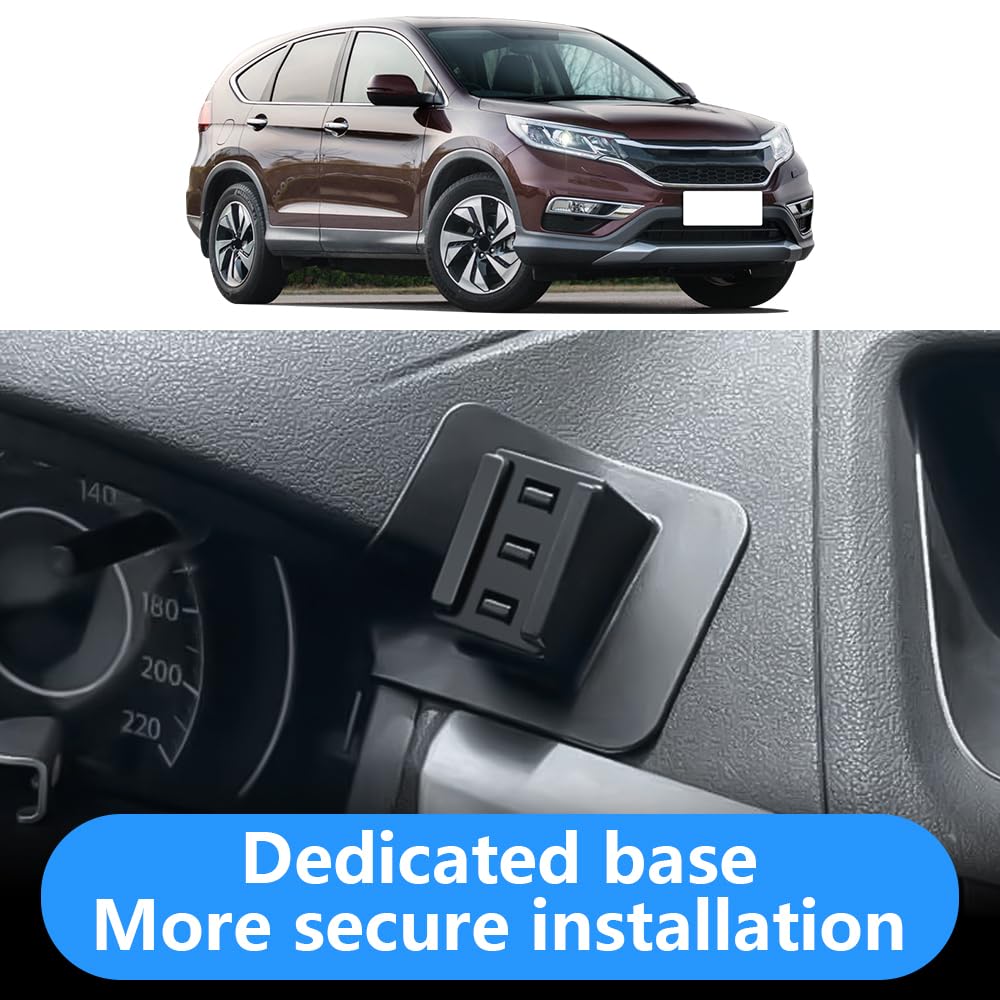LUNQIN Car Phone Holder for Honda CR-V CRV 2012 2013 2014 2015 2016 LX SE EX EX-L Touring SUV Auto Accessories Best Cell Phones Mount Cellphone Mobile