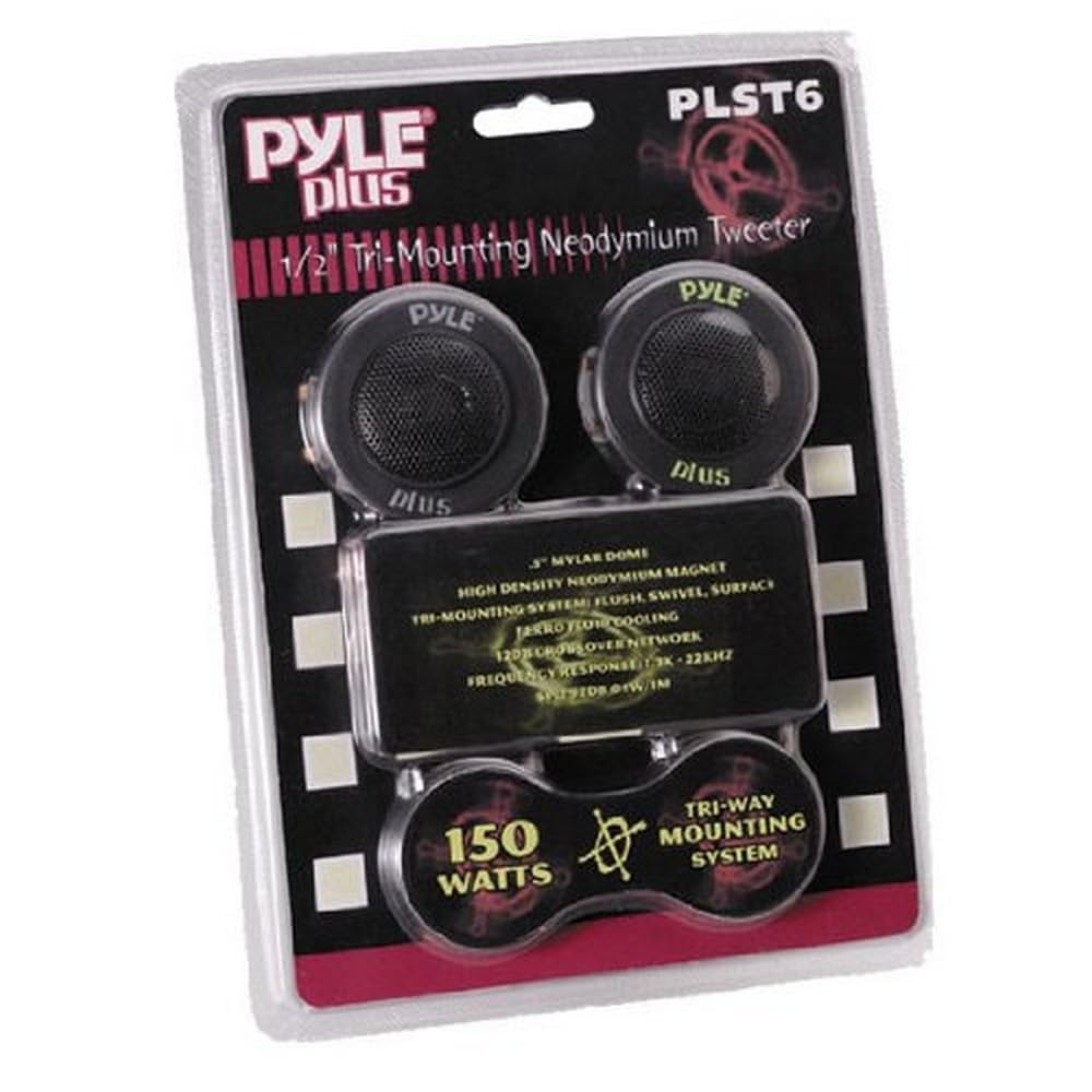 PYLE PLST6 1/2-Inch 150 Watt Mylar Dome Tri-Mount Tweeter