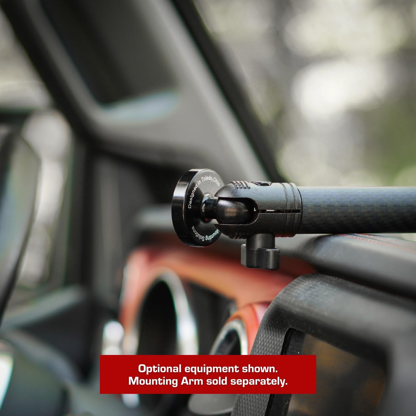 Bulletpoint DiabloM6 Magnetic Cell Phone Mount Compatible with iPhone and Android Smartphones - 20mm Attachment Ball - Metal Plate attaches to Device