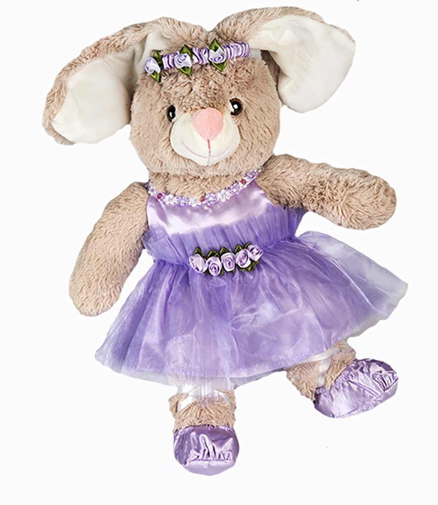 Lavender Ballerina Teddy Bear Clothes Outfit Fits Most 14"-18" Build-a-Bear and Make Your Own Stuffed Animals