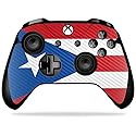 MightySkins Carbon Fiber Skin for Microsoft Xbox One X Controller - Puerto Rica Flag | Protective, Durable Textured Carbon Fiber Finish | Easy