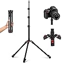 Anautin Extendable Light Stand Photography, 6.6ft/2m Light Tripod Stand for Travel, 13lb/6kg Heavy Duty Studio Lighting Stand for Continue Output