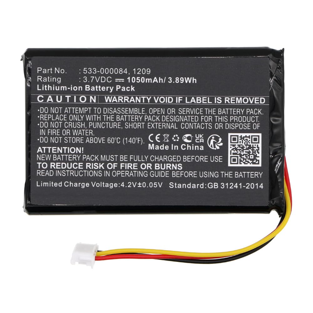 MPF Products 1050mAh 533-000084 Battery Replacement Compatible with Logitech Harmony Ultimate 915-000201 & Harmony Touch 915-000198 Remote Controls