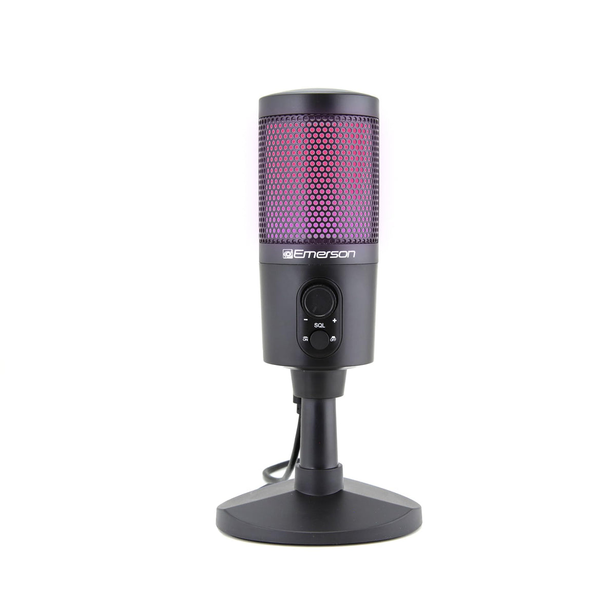 Emerson EAM-9050 USB Gaming & Streaming Microphone with RGB Lighting
