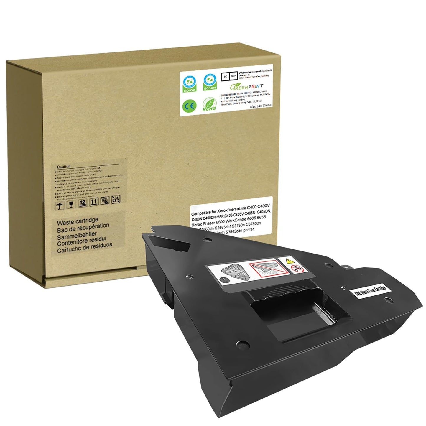 GREENPRINT C400 C405 Waste Toner Cartridge Collection Container Box 30000 Pages 108R01124 for Xerox VersaLink C400V C400N C400DN MFP C405V C405N