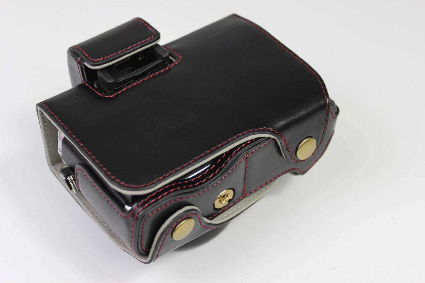 E-M10 Mark IV Case, BolinUS Handmade PU Leather Fullbody Camera Case Bag Cover for Olympus OM-D E-M10 Mark IV with 14-42mm EZ Lens Bottom Opening