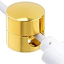 Pndeyo Self-Adhesive Cable Anchors for Desk, Aluminum Phone Cord Holder Clips, Adjustable Round Cable Organizers for Desk Nightstand Walls- Gold