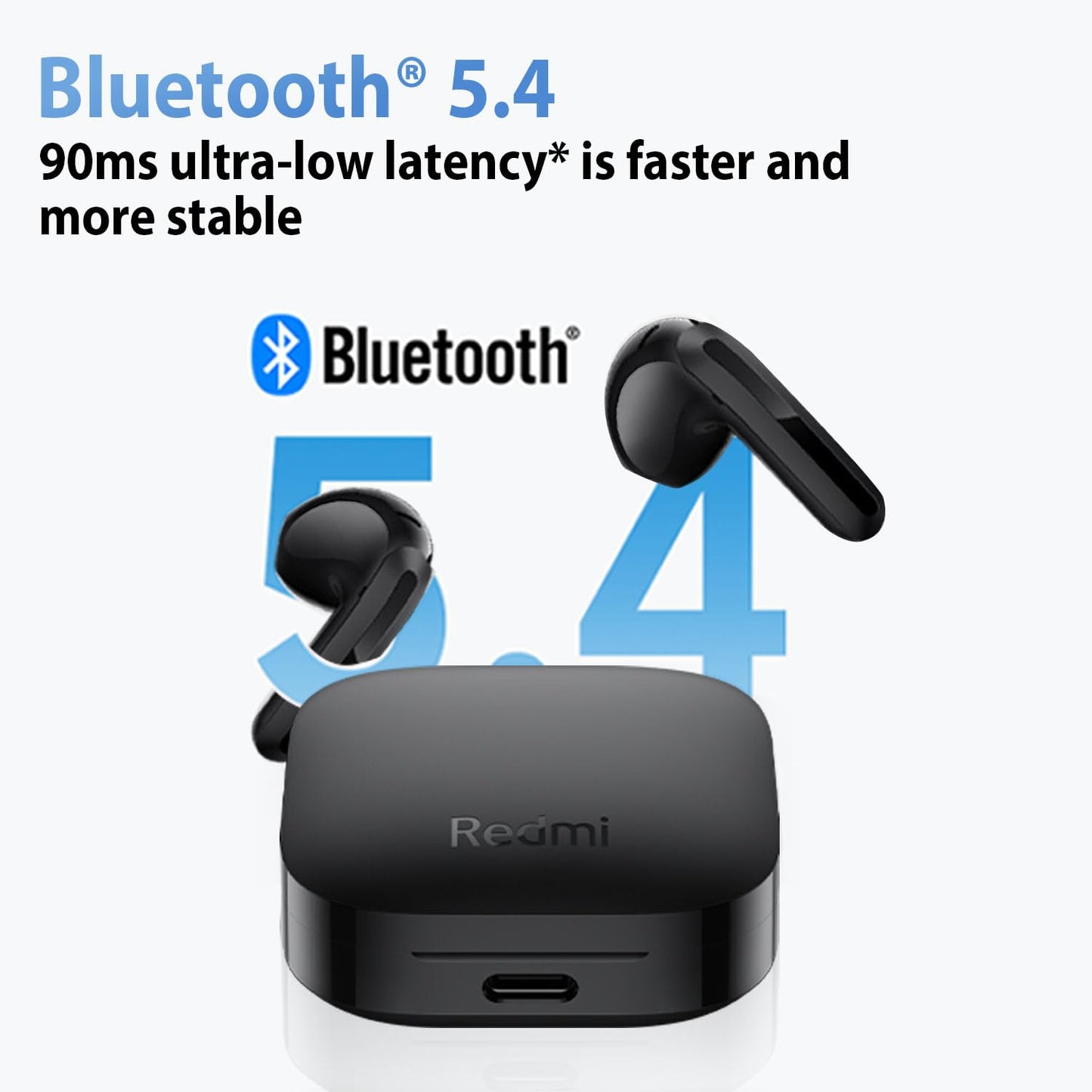XIAOMI Redmi Buds 6 Active, Advanced Bluetooth 5.4, 14mm Dynamic Driver, Google Fast Pair, Up to 30 Hours Long Listening time with case