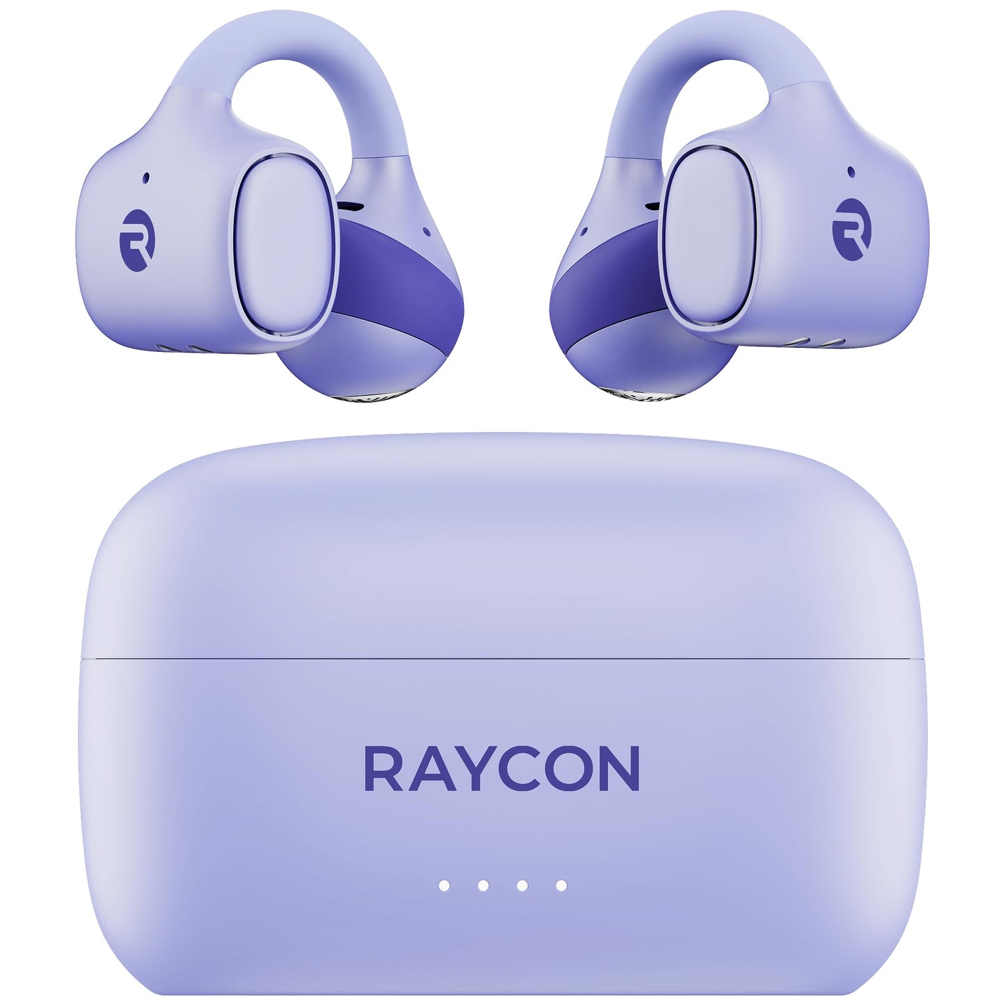 Raycon Everyday Clip-On Earbuds, Open Ear & Water Resistant, 30Hr (Purple)