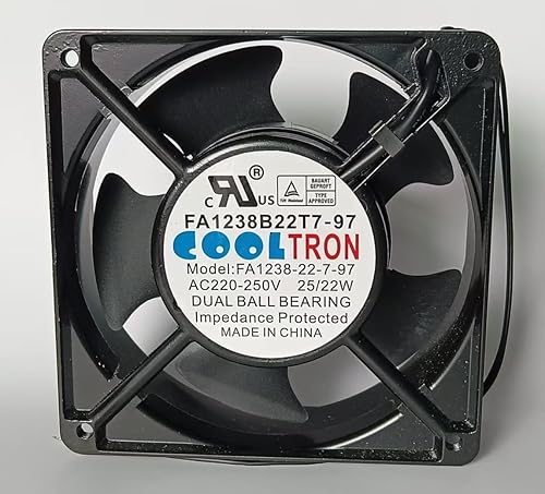 New FA1238B22T7-97 FA1238-22-7-97 AC220-250V 25/22W 120×120×38mm Cooling Fan for FA1238-22-7-97 AC AXIAL Fan
