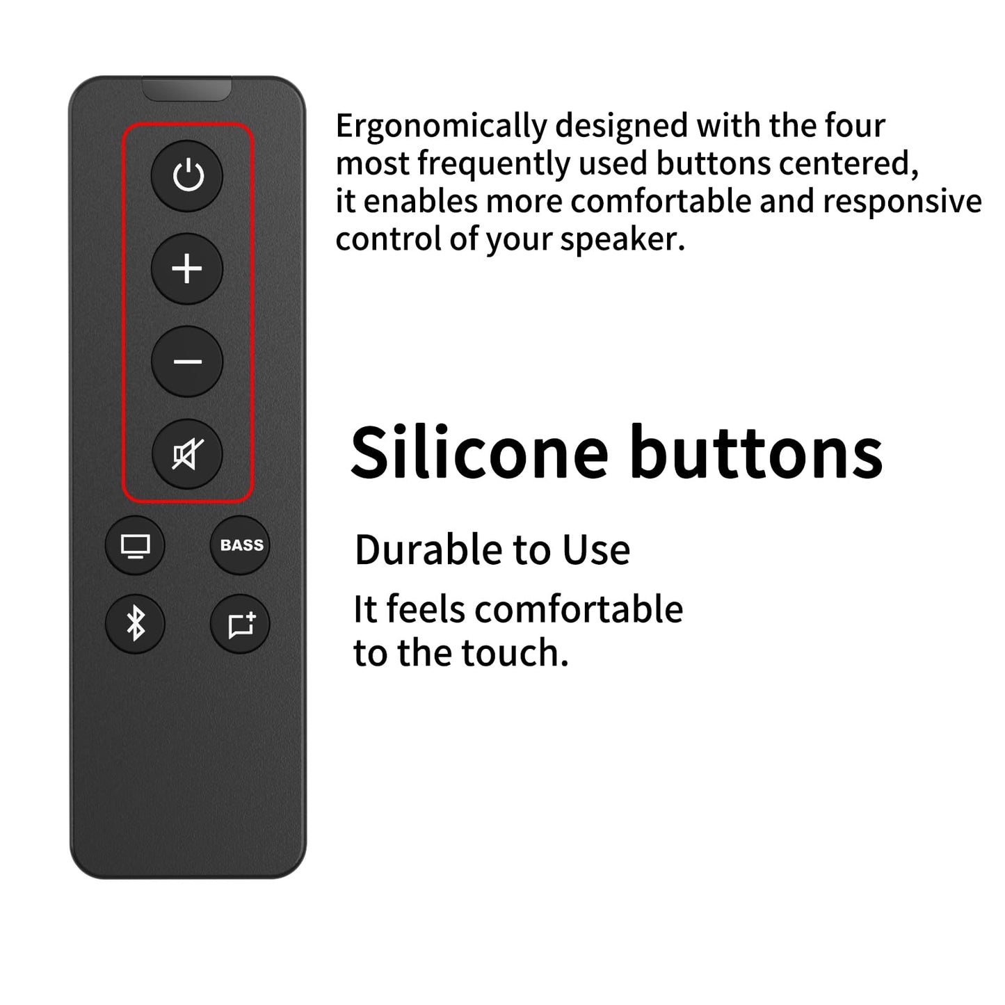 2PCS Replacement Remote Control for Bose Solo 5 10 15 Sound Bar, Compatible with Bose Solo 5 10 15 Series II TV Sound System 410376 418775 431974