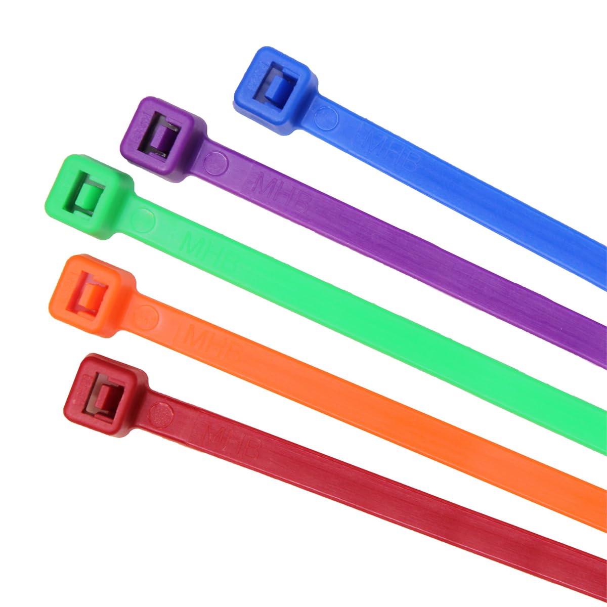 5" 40 lb Cable Ties Color Assortment 100/bag