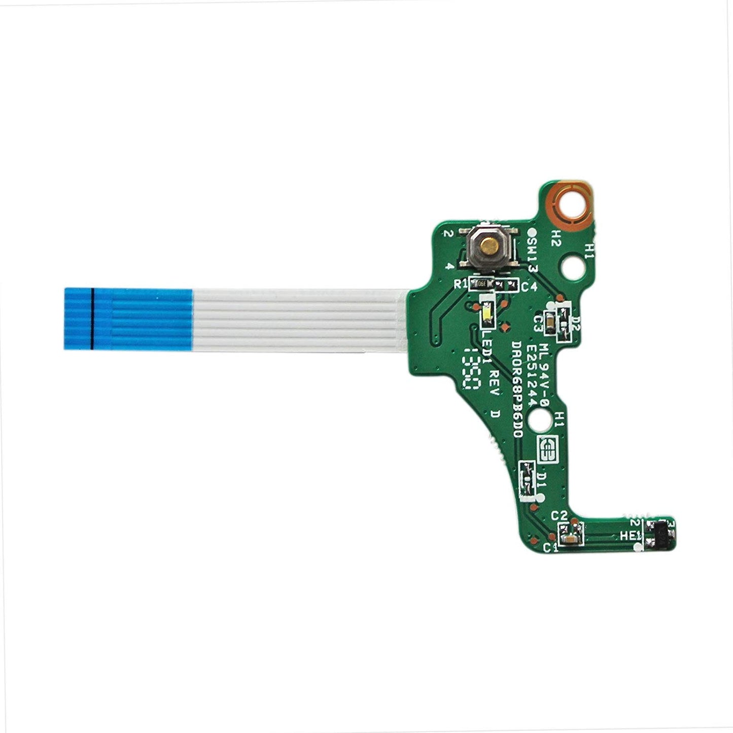 Zahara Power Switch Button Board with Ribbon Replacement for HP Pavilion 17-e116nr 17-e122nr 17-e019dx 17-e112nr 17-e079nr 17-e118nr 17-e009wm