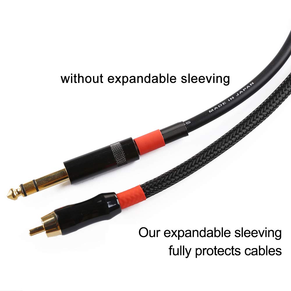100ft - 1/2 inch PET Expandable Braided Sleeving - Black - Alex Tech Braided Cable Sleeve
