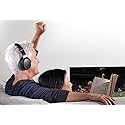 Sharper Image TV Wireless Headphones Silver