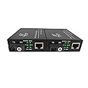 BAUDCOM Gigabit Ethernet Fiber Media Converter 10/100/1000M, BIDI 40km, Integrated Singlemode SC Transceivers, RJ45 to 1000Base-LX