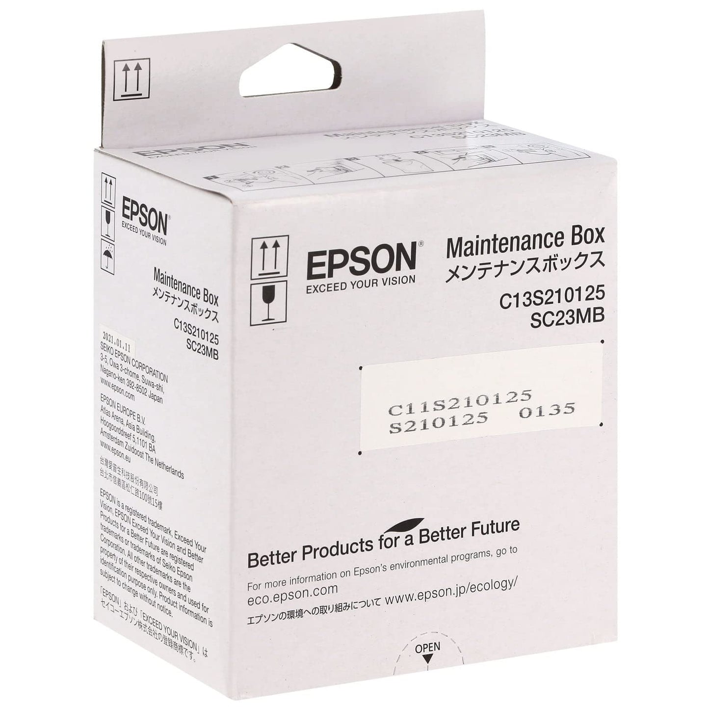 Epson F170 OEM Maintenance Waste Tank Replacement for Epson Surecolor SC-F170, SC-F100, SC-F150, Part Number C13S210125 S210125 Original Manufacturer