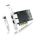 ipolex 10Gb Network Card Intel X540-T2 PCIE NIC Ethernet Card, Dual RJ45 Port, Intel X540-BT2 Controller, 10G Converged Network LAN Adapter, Support