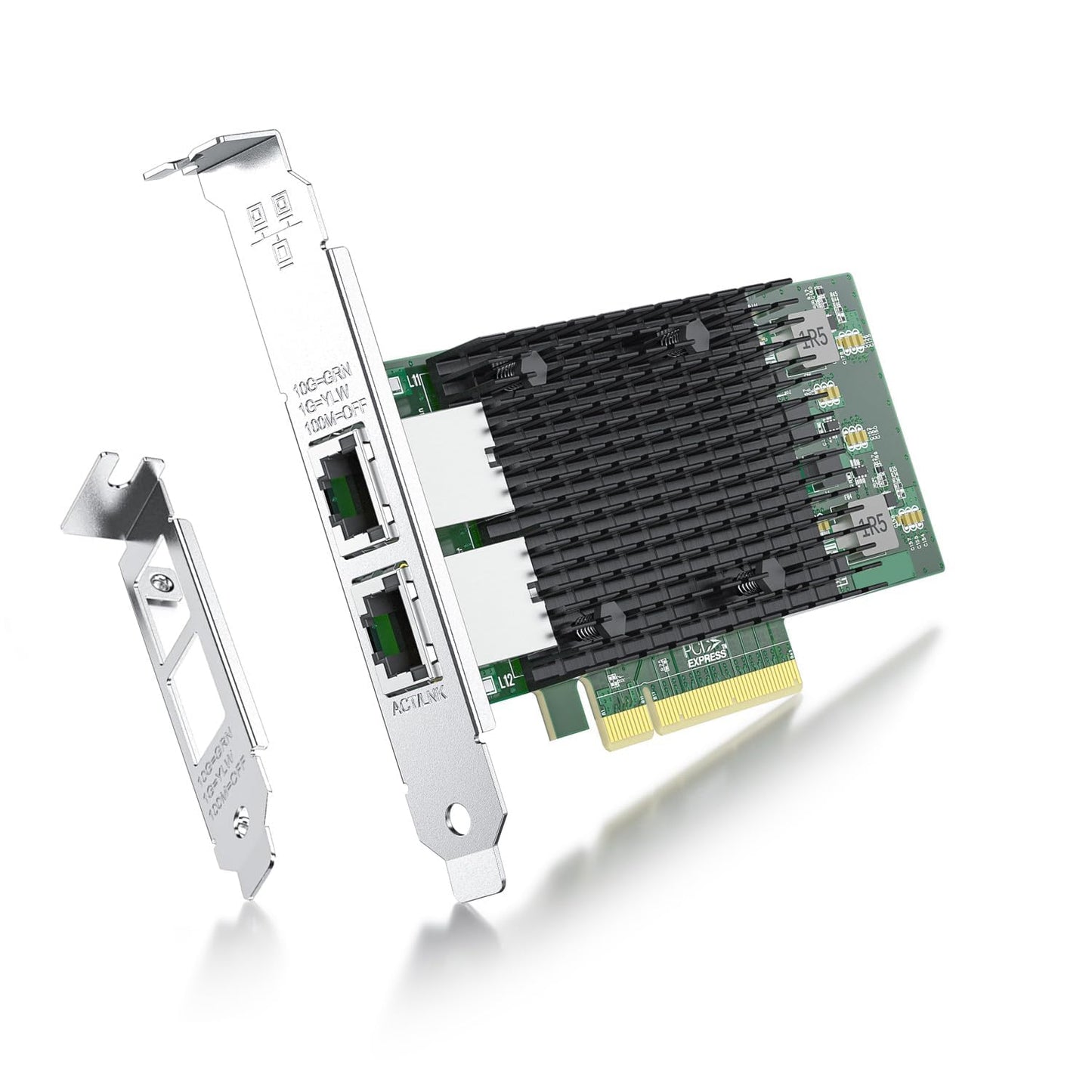 ipolex 10Gb Network Card Intel X540-T2 PCIE NIC Ethernet Card, Dual RJ45 Port, Intel X540-BT2 Controller, 10G Converged Network LAN Adapter, Support