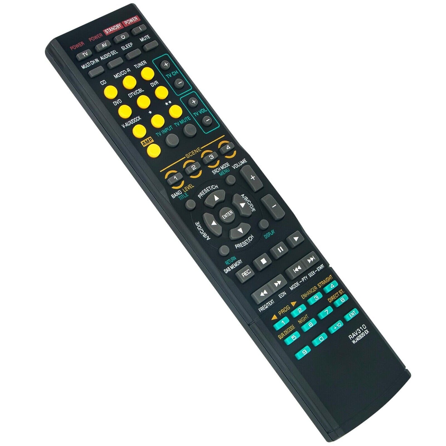 NTQinParts Replacement Remote Control Controller for Yamaha RX-V661 7.1 Channel Home Theater AV Receiver