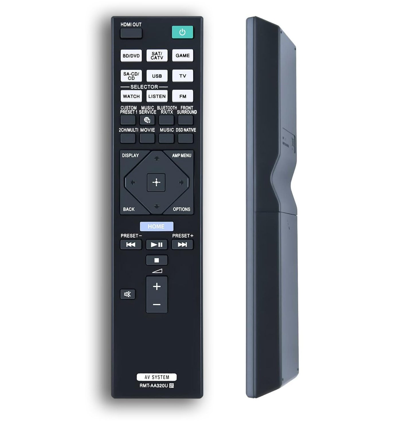 RMT-AA320U Replacement Remote Control for Sony STR-DN1080 STRDN1080 STR-DH770 STR-ZA810ES STRZA810ES STR-DN1070 AV Receiver