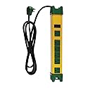 GoGreen Power (GG-26114) 6 Outlet Metal Surge Protector, 250 Joules, Yellow/Green, 6 ft Cord