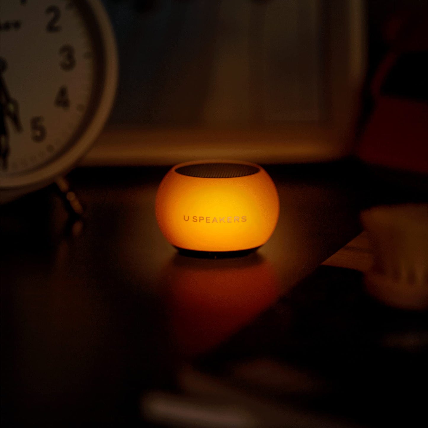 U Speakers Mini Glow in The Dark Portable Wireless Bluetooth Speaker with Magnetic Base, Mic & Selfie Remote Control Active Lifestyle Travel Home