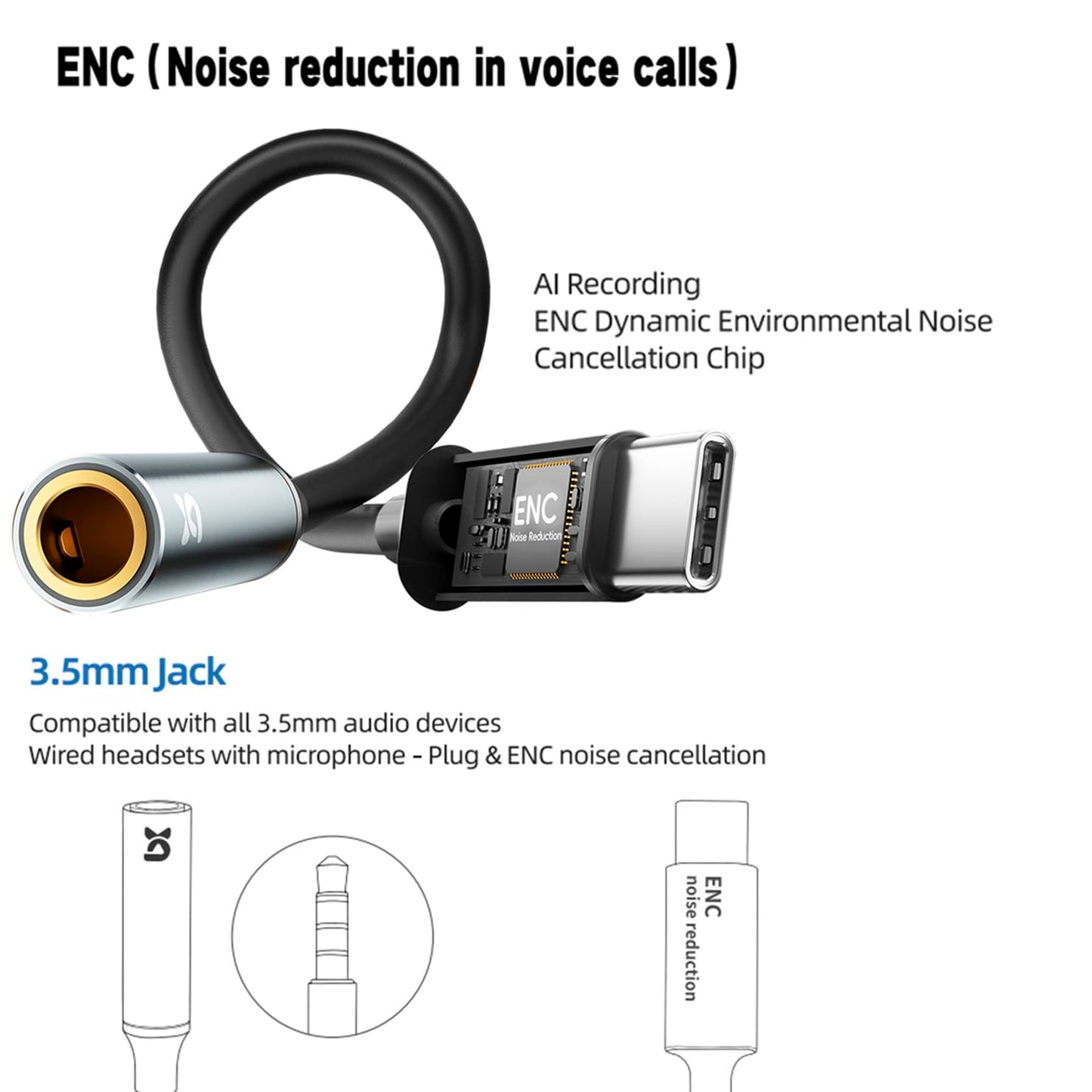 Wired Earphones Rich Bass Noise Canceling & phone Calls (1DD+1BA) Dual-Driver In-Ear Headphones Immersive Deep Bass Boost Wired Earbuds with Call
