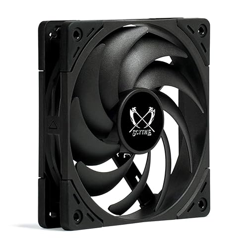 Scythe Wonder Snail 120 PWN - 2400 RPM, 120mm x 25mm Static Pressure Optimized High-Performance Computer Case Fan, Fluid Dynamic Bearing, 4-Pin