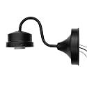 THINKCHANCES Matt Black Metal Wall Mount Bent Tube Light Sconce Fixture for Entryway Porch Patio Work with Wide Mouth Ball Mason Jars