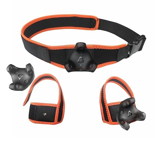 Jadery VR Tracker Straps Waist+Feets 3 in1(New Model for 2024), for Vive Tracker, Ultimate Tracker, Tundra Tracker -Full Body Tracking Belt in VR