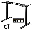 Gamork Dual Motor Electric Standing Desk Frame,Adjustable height and length,The maximum size it can accommodate is 63*28 inches for the tabletop,3