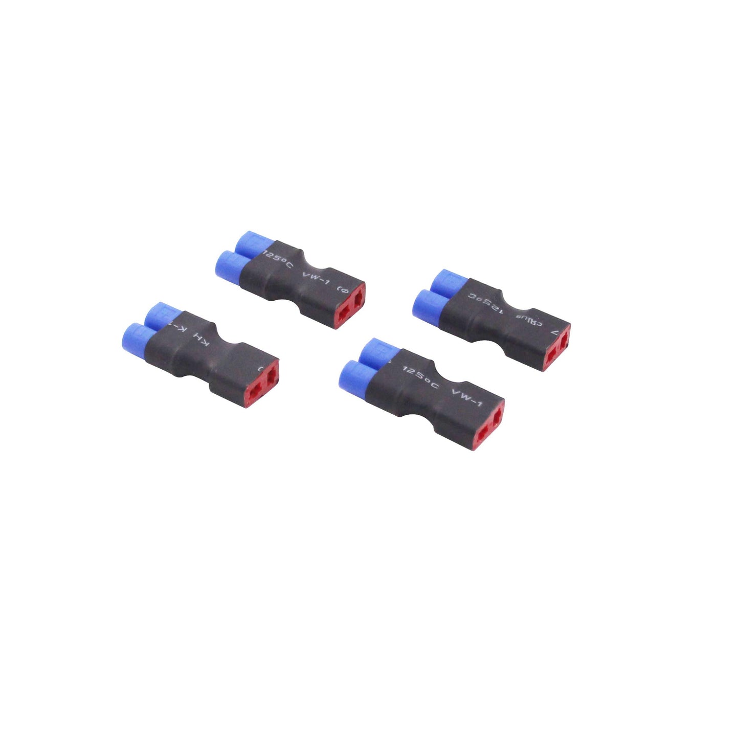 BDHI 4pcs No Wires Connector - Female T-Plug Style to Male EC3 Adapter(B152-4)