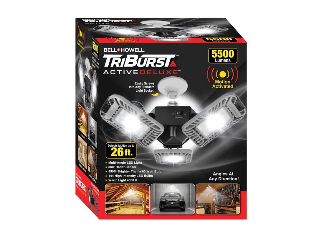 Bell+Howell TriBurst Square E26 (Medium) LED Bulb White 300 Watt Equivalence 1 pk