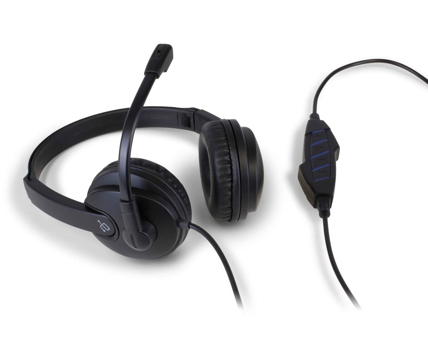 Aluratek Wired USB Stereo Headset AWHU02FB -Over-Ear Headphones, with Noise Cancelling Boom Mic Built-in Microphone, Hi-Fi Sound, Hearing Aid…