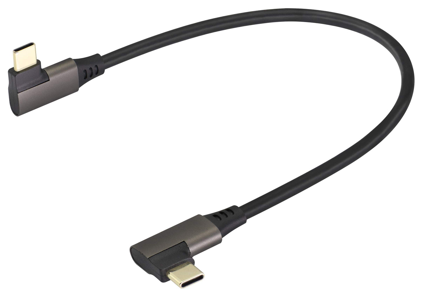 AAOTOKK 90 Degree USB 3.1 Type C Cable Right & Left Angled 3.1 USB Type C Male 4K@60Hz Gen 2 Extension Cable Supports Charging,Data,Audio,Video Cable