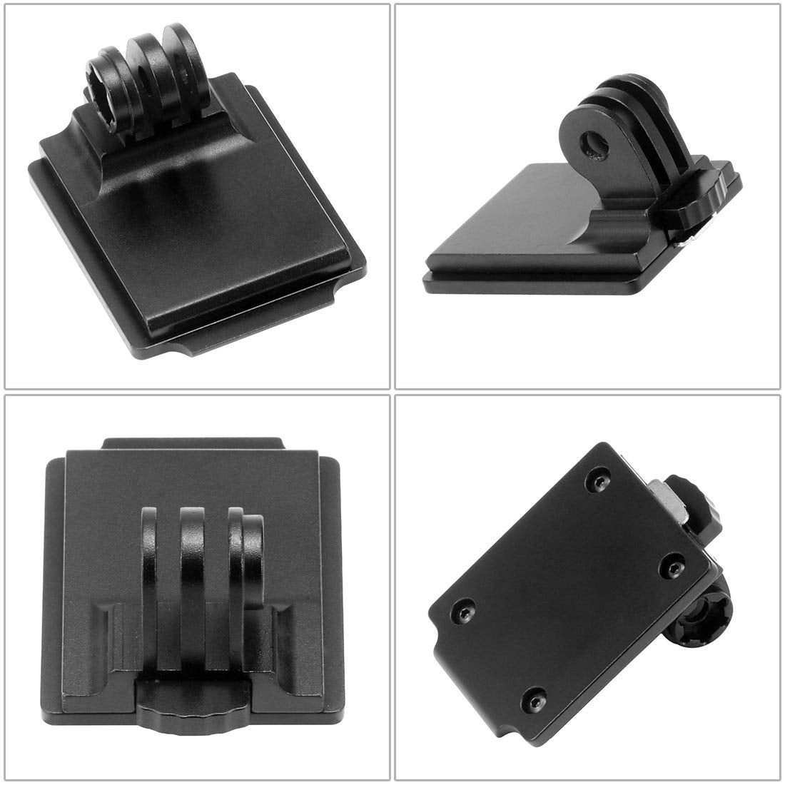NovelGoal Aluminum 3 Hole NVG Helmet Mount Bracket Base with Extension Arm Screw Adapter Compatible with Go-pro OSMO Action Camera (Base)