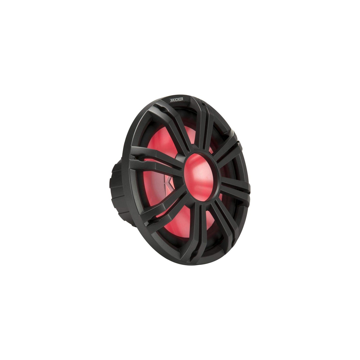 KICKER KMG10 10-Inch (25cm) Grille for KM10 and KMF10 Subwoofer, LED, Charcoal