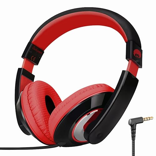 rockpapa Comfort Kids Headphones for School, Lightweight Childrens Boys Girls Teens Over-Ear Headphones Wired 3.5mm for CD DVD Player Tablet Phone…