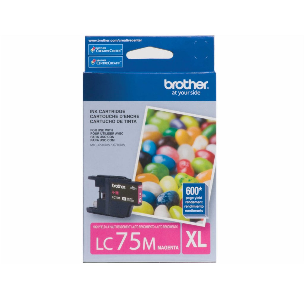 Brother International LC75M High Yield Magenta Ink Cartrid