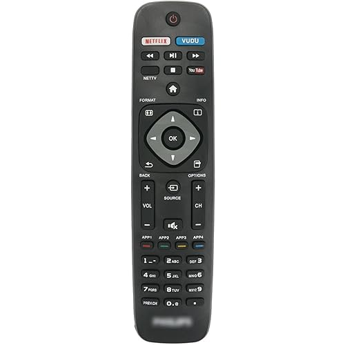 Remote Control Compatible with Philips TV 50PFL6602/F7 55PFL5402/F7 43PFL5602/F7 65PFL5602/F7 US