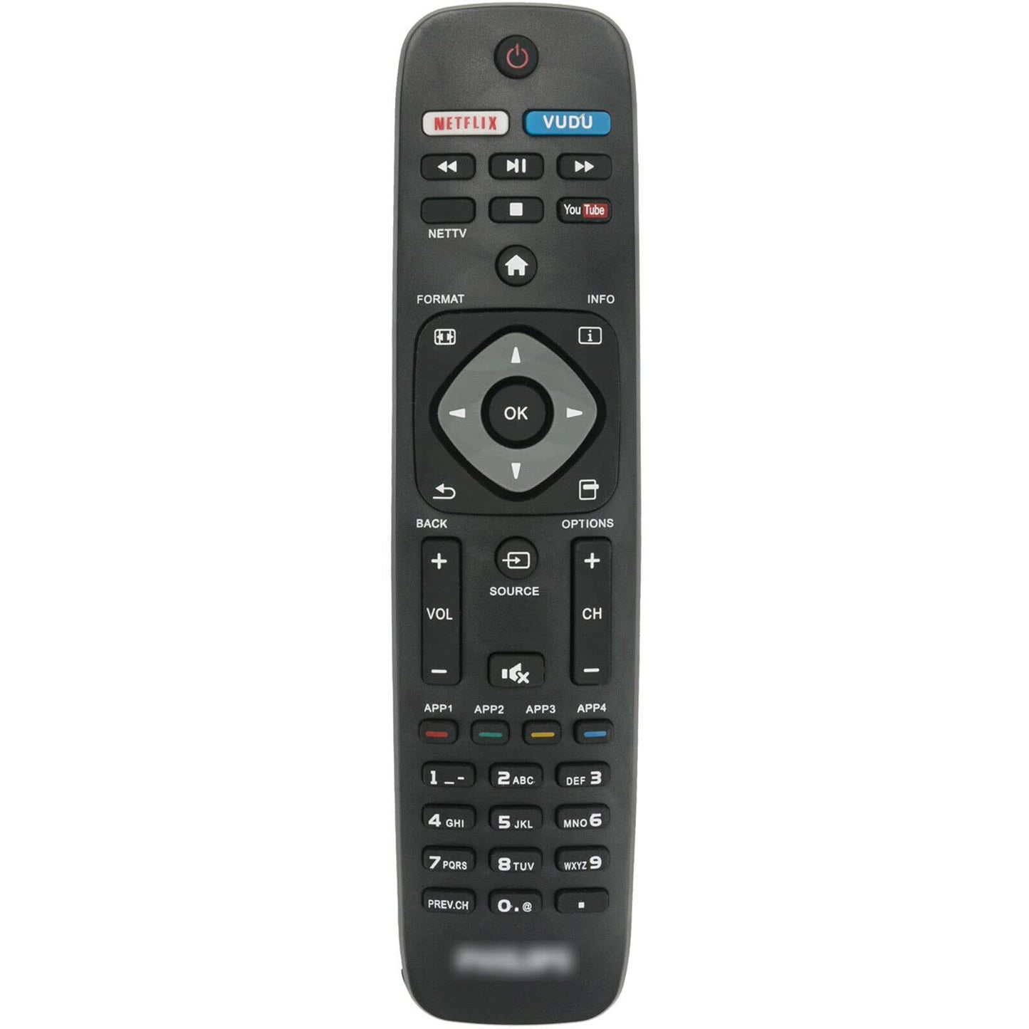 Remote Control Compatible with Philips TV 50PFL6602/F7 55PFL5402/F7 43PFL5602/F7 65PFL5602/F7 US