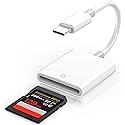 iPhone SD Card Reader USB C, Digital Camera Adapter iPhone 17, Trail Camera SD Card Reader USB C Memory Card Reader for iPhone