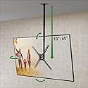 Barkan 38'' Long TV Ceiling Mount, 13-65 inch Full Motion - 3 Movement Flat/Curved Screen Bracket, Holds up to 88lbs, Telescopic Height Adjustment